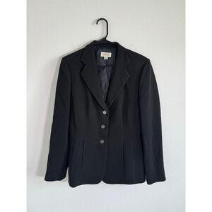 Women's Talbots‎ Black White Polka Dot Blazer Size 12